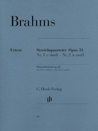 Brahms String Quartets Opus 51 Nos 1 and 2