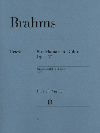 Brahms String Quartet in B flat major Opus 67