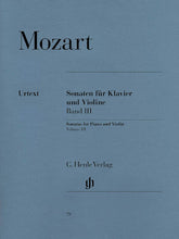 Mozart Sonatas for Piano and Violin Volume 3