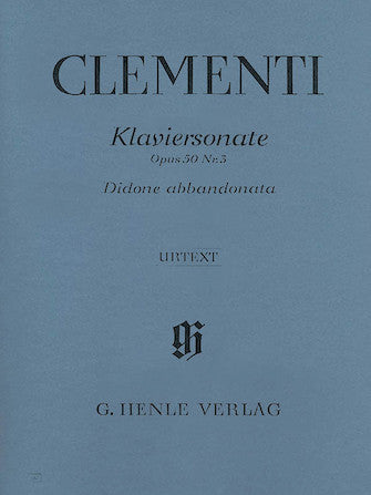 Clementi Piano Sonata Didone Abbandonata Scena Tragica G Minor Op 50