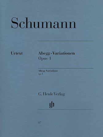 Schumann Abegg Variations in F major Opus 1