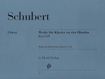 Schubert Works for Piano Four-Hands Volume 3