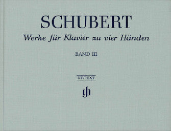 Schubert Works for Piano Four-Hands Volume 3 O/P (cloth hardcover)