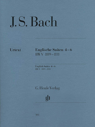 Bach English Suites 4-6 BWV 809-811