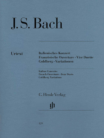 Bach Italian Concerto, French Overture, Four Duets, Goldberg Variations