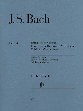 Bach Italian Concerto, French Overture, Four Duets, Goldberg Variations