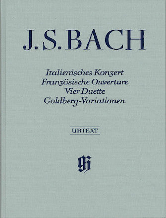 Bach Italian Concerto, French Overture, Four Duets, Goldberg Variations (hardcover)