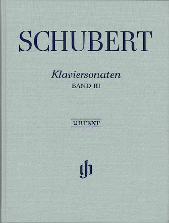Schubert Piano Sonatas Volume 3 (cloth hardcover)