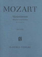 Mozart Variations for Piano and Violin