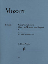 Mozart 9 Variations on a Minuet by Duport K573
