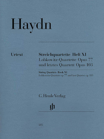 Haydn String Quartets Volume 11 Opus 77 and Opus 103