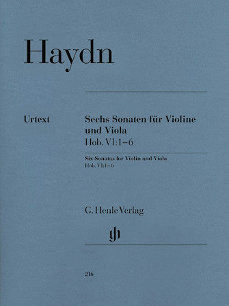 Haydn 6 Sonatas for Violin and Viola