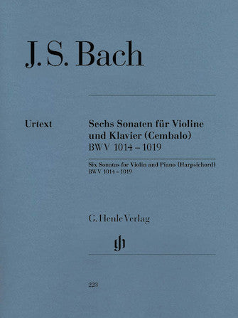 Bach 6 Sonatas for Violin and Piano (Harpsichord) BWV 1014-1019