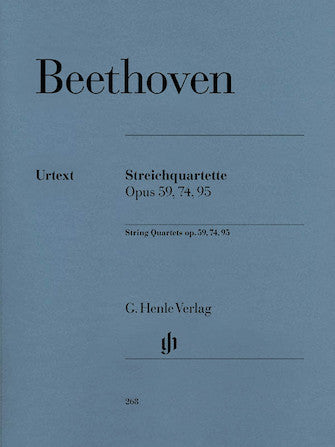 Beethoven String Quartets Opus 59, 74, 95