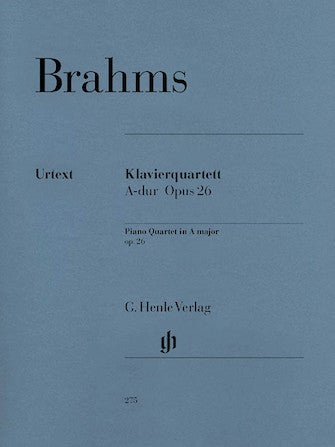 Brahms Piano Quartet in A major Opus 26