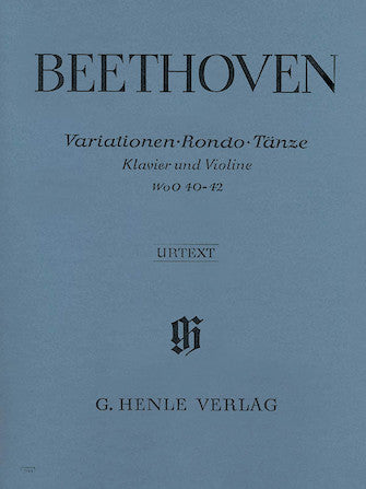 Beethoven Variations, Rondo and Dances WoO 40, 41, 42