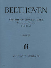 Beethoven Variations, Rondo and Dances WoO 40, 41, 42
