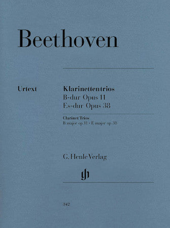 Beethoven Clarinet Trios in B flat major Opus 11 and E flat major Opus 38