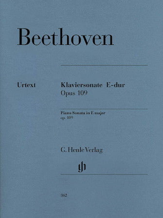 Beethoven Piano Sonata No. 30 in E Major Op. 109