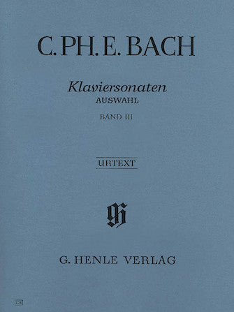 C. P. E. Bach Selected Piano Sonatas - Volume 3