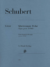 Schubert Piano Sonata in B flat major D 960