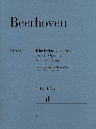 Beethoven Concerto for Piano and Orchestra No 3 in C minor Opus 37