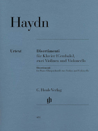 Haydn Divertimenti For Piano (Cembalo) with 2 Violins and Violoncello
