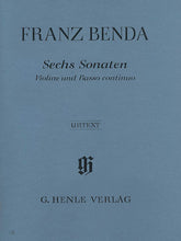 Benda 6 Sonatas for Violin and Basso Continuo