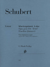 Schubert Quintet in A major Opus Posthumous 114 D 667 (Trout)