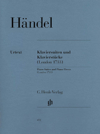 Handel Piano Suites and Pieces (London 1733)