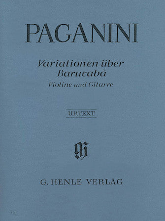 Paganini 60 Variations on Barucaba for Violin and Guitar Op. 14