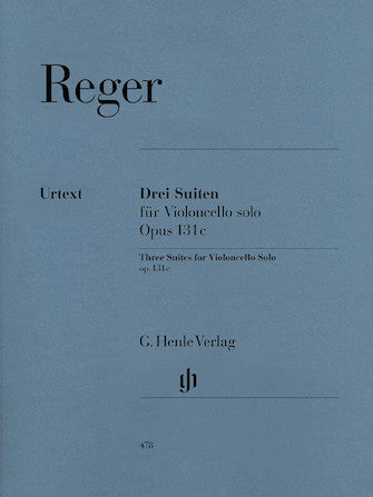 Reger 3 Suites for Violoncello Solo Op. 131c