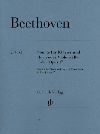 Beethoven Sonata in F major for Piano and Horn (or Violoncello) Opus 17