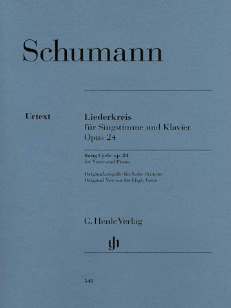 Schumann Liederkreis for High Voice and Piano, Op. 24