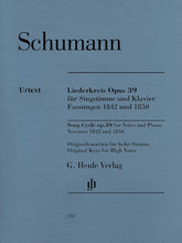 Schumann Liederkreis Opus 39 High Voice (Original Keys)