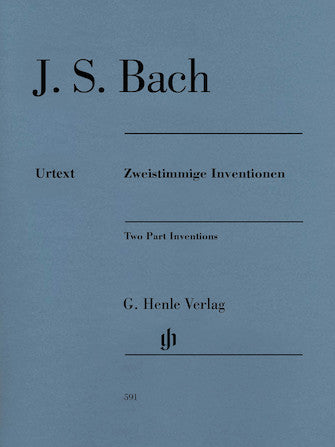 Bach Two Part Inventions Revised Edition – Paperbound with Fingerings