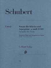 Schubert Sonata for Piano and Viola in A minor D 821 (Arpeggione)