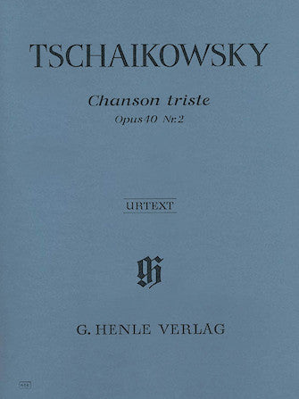 Tchaikovsky Chanson Triste Opus 40 No 2