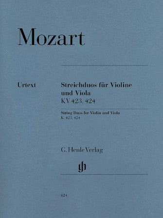 Mozart Duos for Violin and Viola K 423 and K 424
