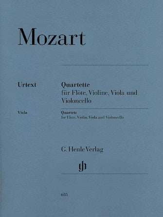 Mozart Quartets for Flute, Violin, Viola and Violoncello