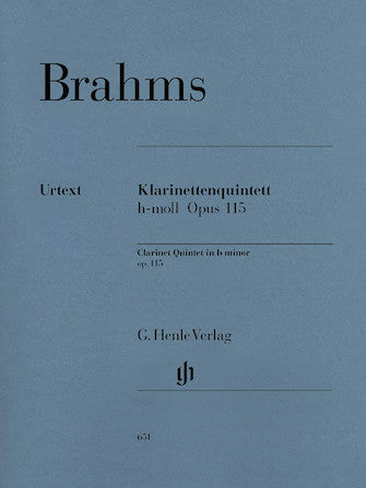 Brahms Clarinet Quintet in b minor Opus 115 O/P