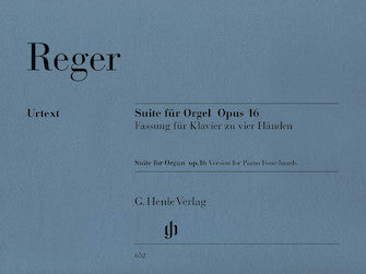 Reger Suite in E minor for Organ Op. 16 - First Edition