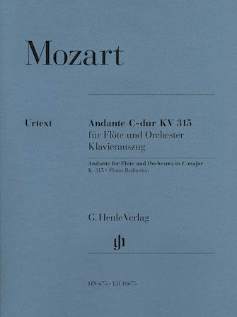 Mozart Andante for Flute and Orchestra C Major, K.315
