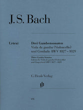 Bach Sonatas for Viola da Gamba and Harpsichord BWV 1027-1029 (Version for Cello)
