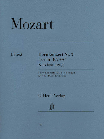 Mozart Concerto for Horn and Orchestra No. 3 E Flat Major K.447