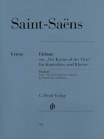 Saint-Saens Elephant from the Carnival of the Animals for Double Bass and Piano