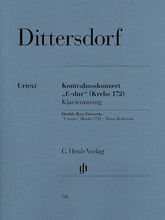 Dittersdorf Double Bass Concerto E Major Krebs 172