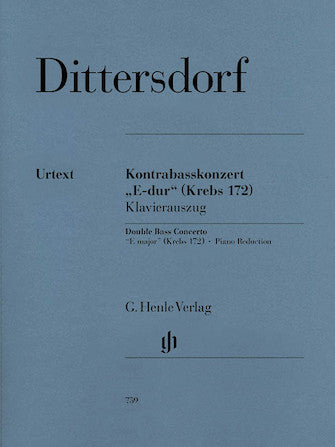 Dittersdorf Double Bass Concerto E Major Krebs 172