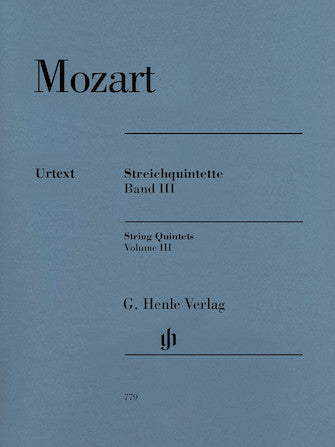Mozart String Quintets Volume 3