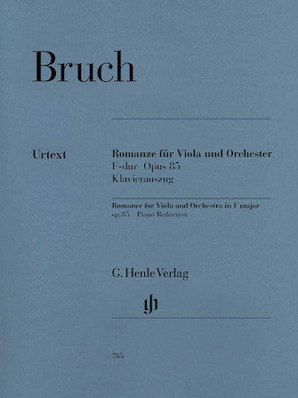 Bruch Romance for Viola and Orchestra in F major Opus 85